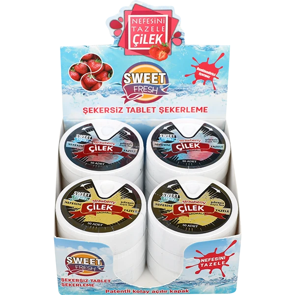 Çilek Aromalı Tablet Şekerleme